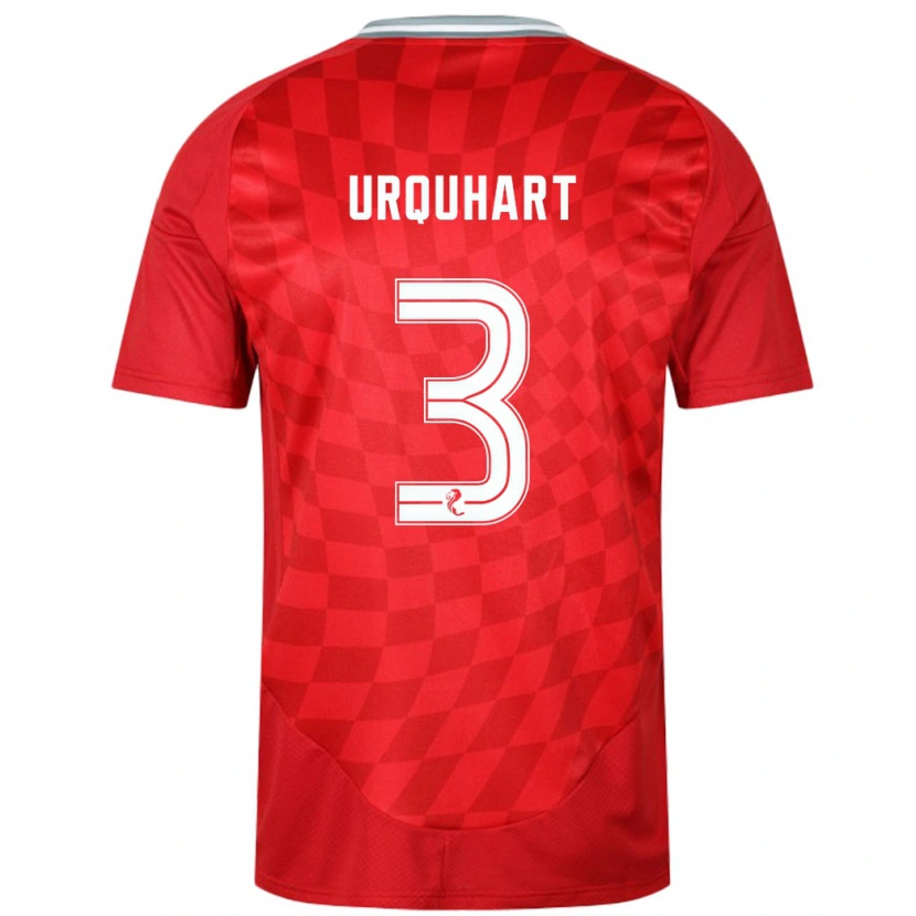 Danxen Kvinnor Millie Urquhart #3 Röd Hemmatröja Matchtröjor 2024/25 Tröjor T-Tröja