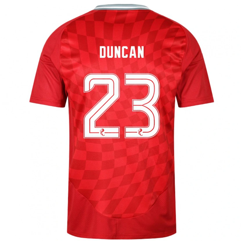 Danxen Kvinnor Ryan Duncan #23 Röd Hemmatröja Matchtröjor 2024/25 Tröjor T-Tröja