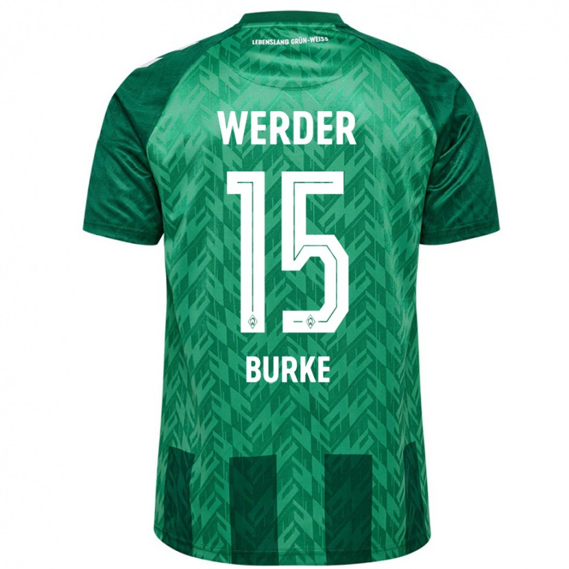 Danxen Kvinnor Oliver Burke #15 Grön Hemmatröja Matchtröjor 2024/25 Tröjor T-Tröja