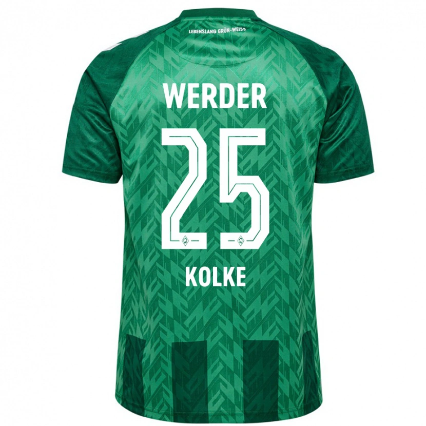 Danxen Kvinnor Markus Kolke #25 Grön Hemmatröja Matchtröjor 2024/25 Tröjor T-Tröja
