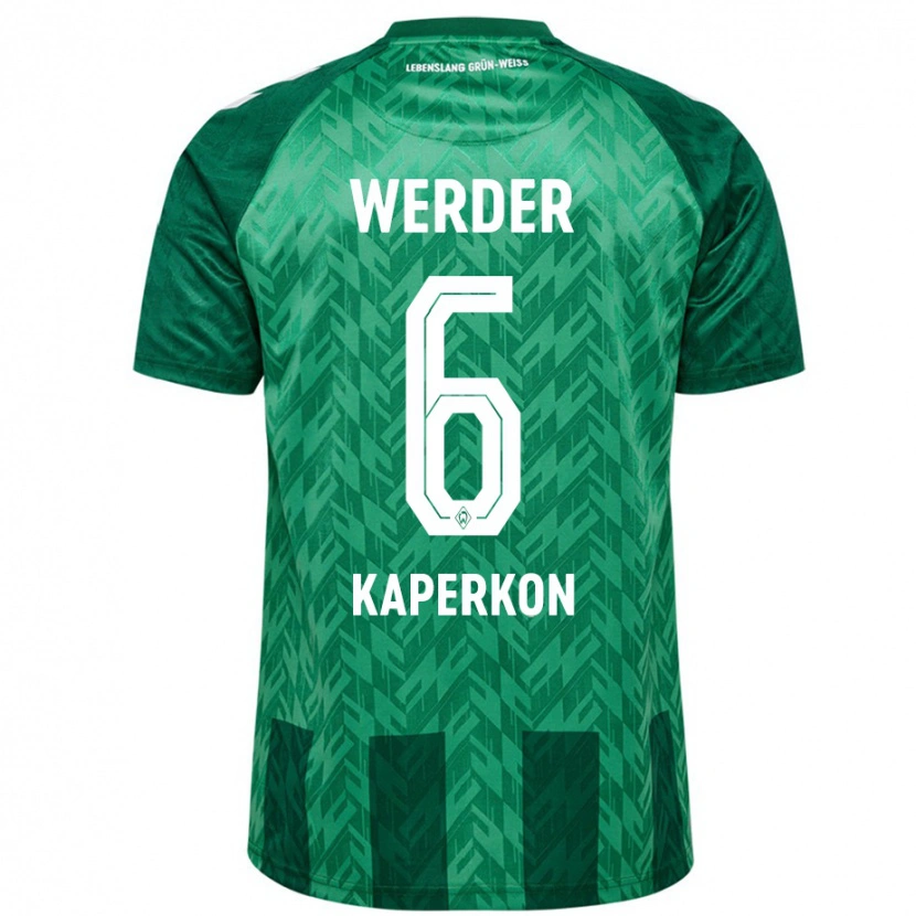 Danxen Kvinnor Tom Kaperkon #6 Grön Hemmatröja Matchtröjor 2024/25 Tröjor T-Tröja