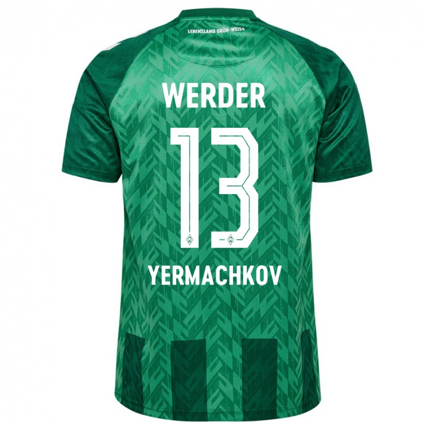 Danxen Kvinnor Ivan Yermachkov #13 Grön Hemmatröja Matchtröjor 2024/25 Tröjor T-Tröja