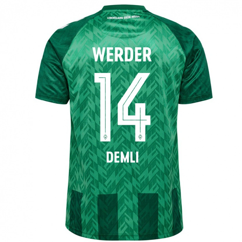 Danxen Kvinnor Rezan Demli #14 Grön Hemmatröja Matchtröjor 2024/25 Tröjor T-Tröja