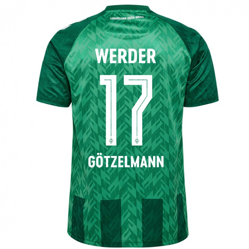 Danxen Kvinnor Patrick Götzelmann #17 Grön Hemmatröja Matchtröjor 2024/25 Tröjor T-Tröja