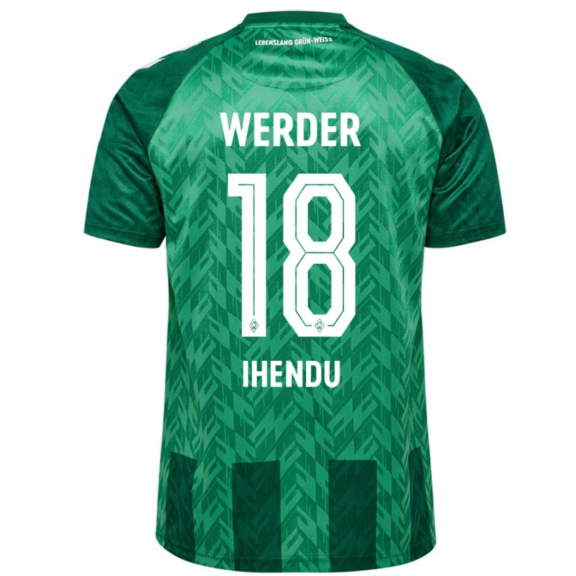 Danxen Kvinnor Daniel Ihendu #18 Grön Hemmatröja Matchtröjor 2024/25 Tröjor T-Tröja