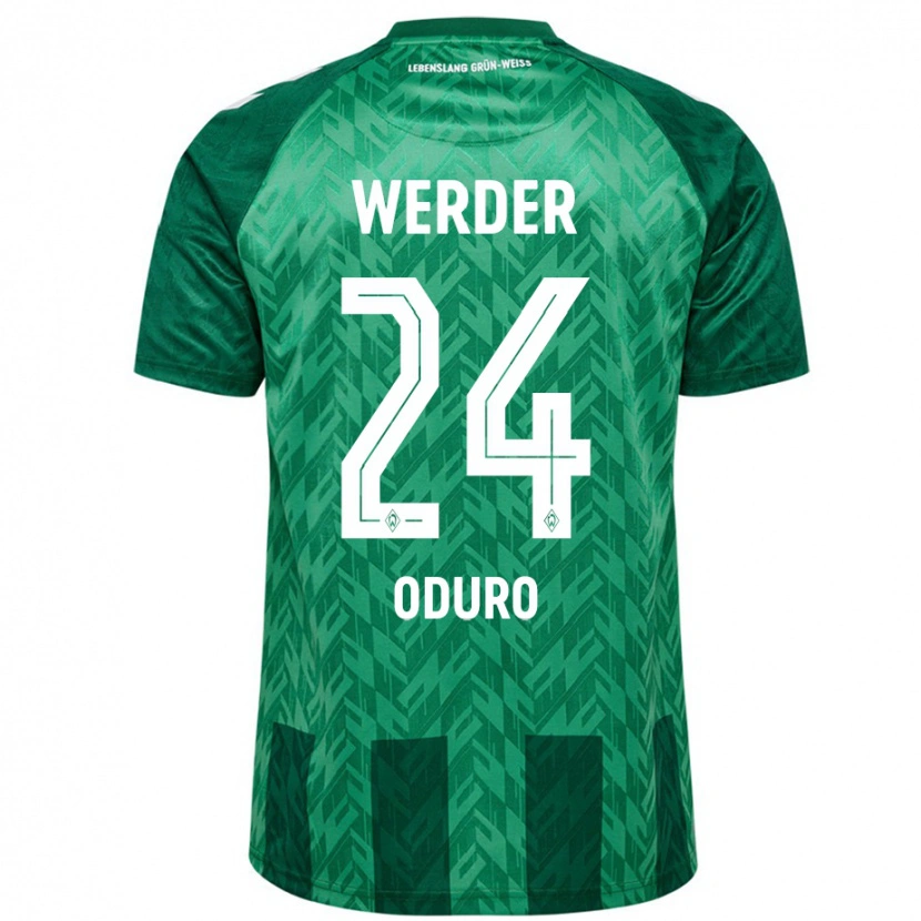 Danxen Kvinnor Ricardo Oduro #24 Grön Hemmatröja Matchtröjor 2024/25 Tröjor T-Tröja