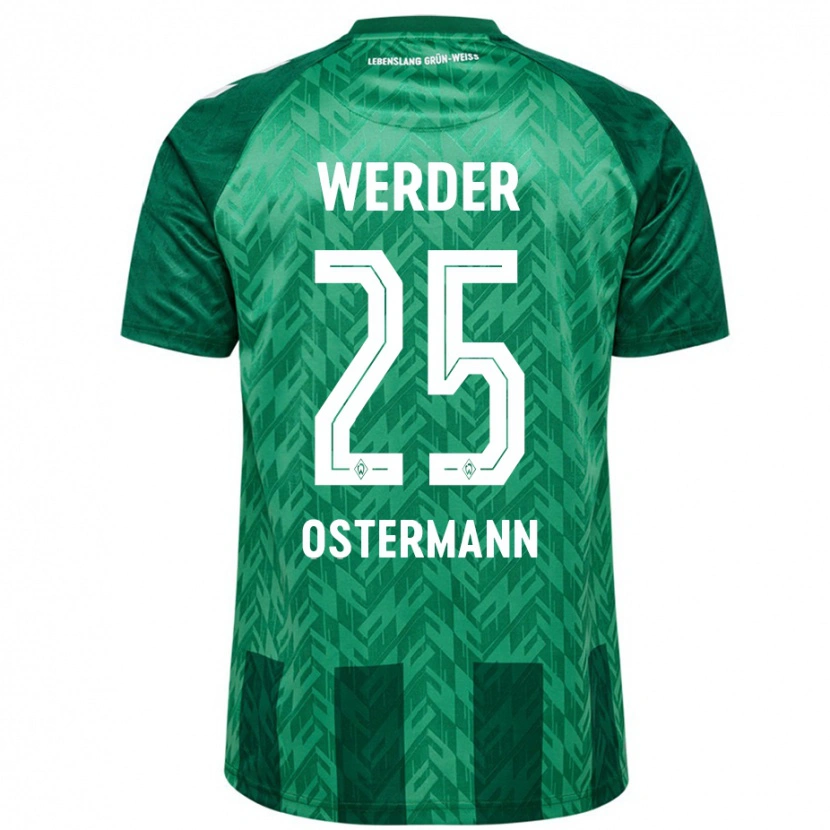 Danxen Kvinnor Ben Ostermann #25 Grön Hemmatröja Matchtröjor 2024/25 Tröjor T-Tröja
