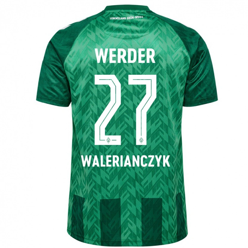 Danxen Kvinnor Dennis Walerianczyk #27 Grön Hemmatröja Matchtröjor 2024/25 Tröjor T-Tröja