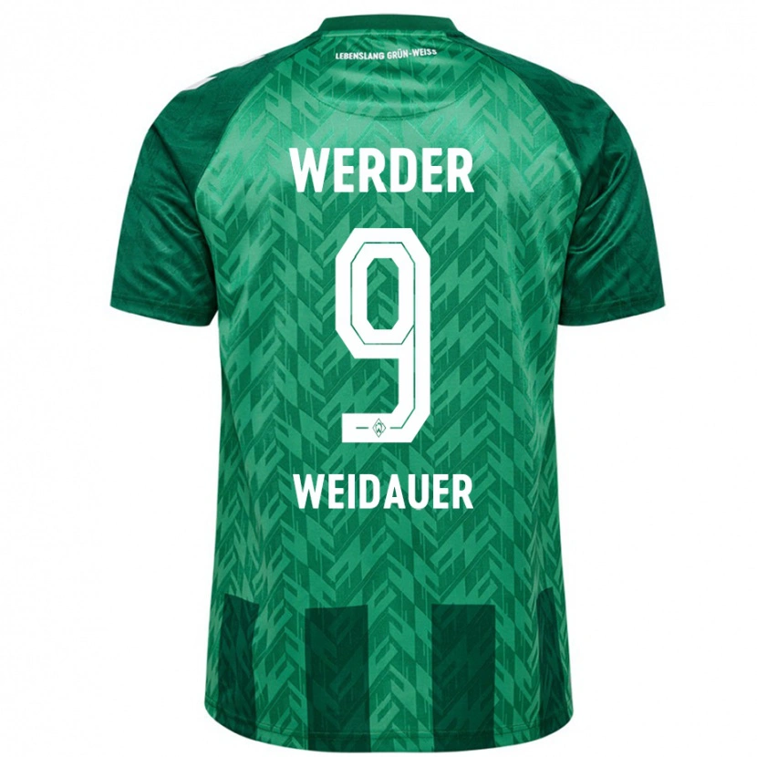 Danxen Kvinnor Sophie Weidauer #9 Grön Hemmatröja Matchtröjor 2024/25 Tröjor T-Tröja