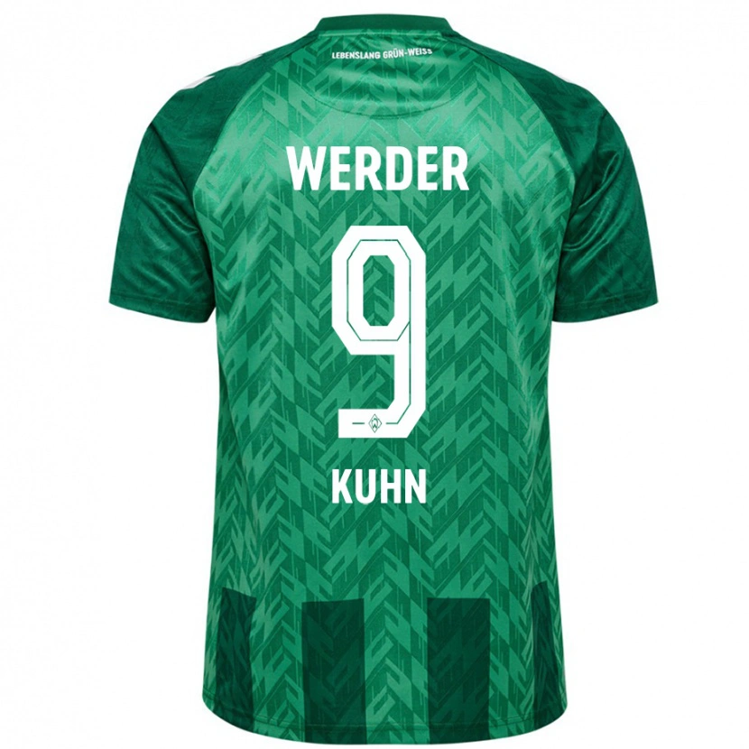 Danxen Kvinnor Philipp Kühn #9 Grön Hemmatröja Matchtröjor 2024/25 Tröjor T-Tröja