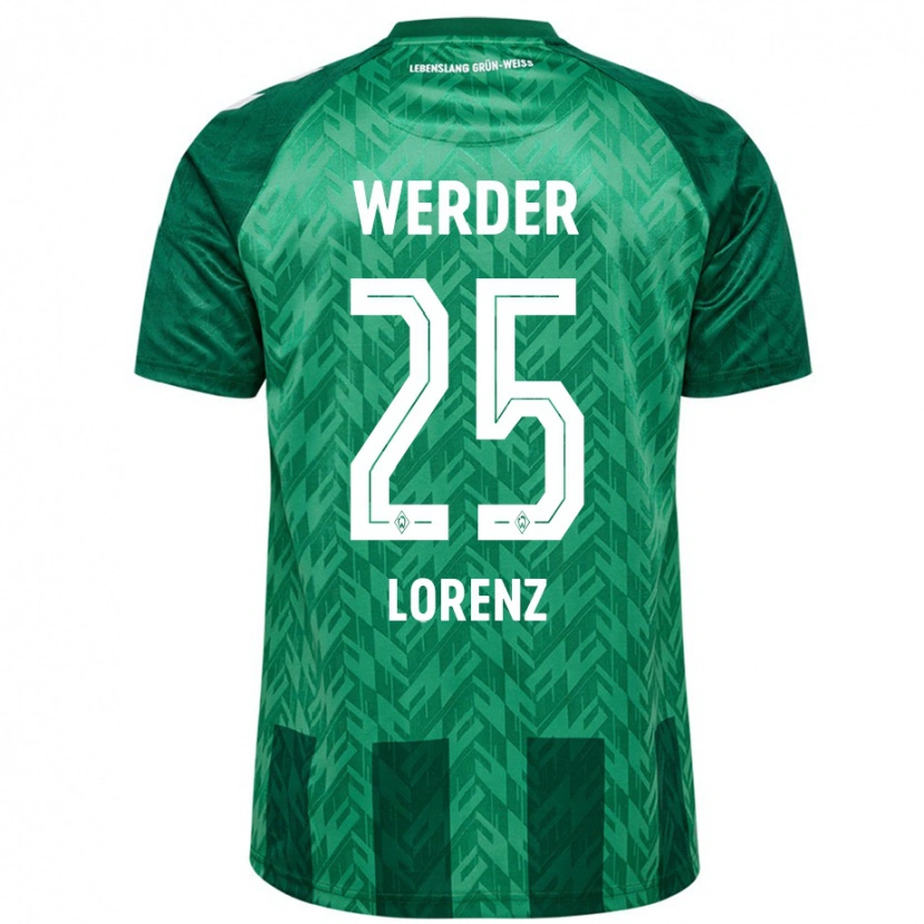 Danxen Kvinnor Jacob Lorenz #25 Grön Hemmatröja Matchtröjor 2024/25 Tröjor T-Tröja