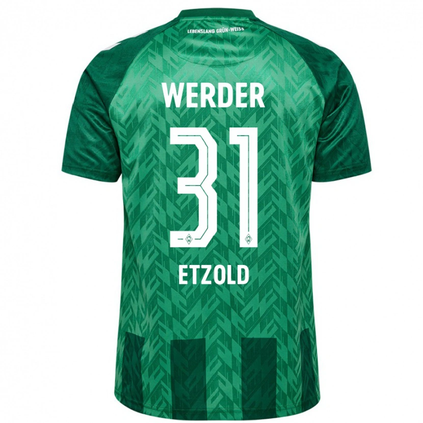 Danxen Kvinnor Hannah Etzold #31 Grön Hemmatröja Matchtröjor 2024/25 Tröjor T-Tröja