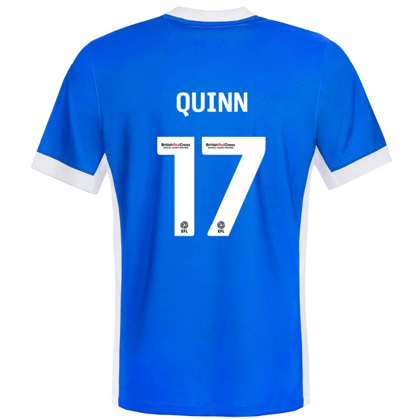 Danxen Kvinnor Lucy Quinn #17 Blå Vit Hemmatröja Matchtröjor 2024/25 Tröjor T-Tröja