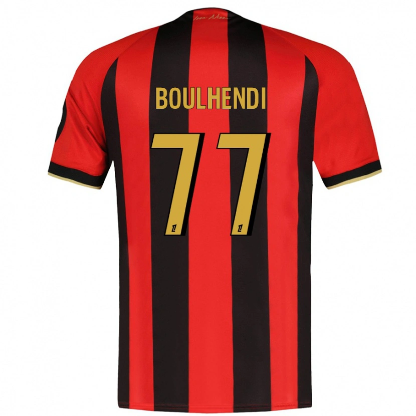 Danxen Kvinnor Teddy Boulhendi #77 Röd Svart Hemmatröja Matchtröjor 2024/25 Tröjor T-Tröja