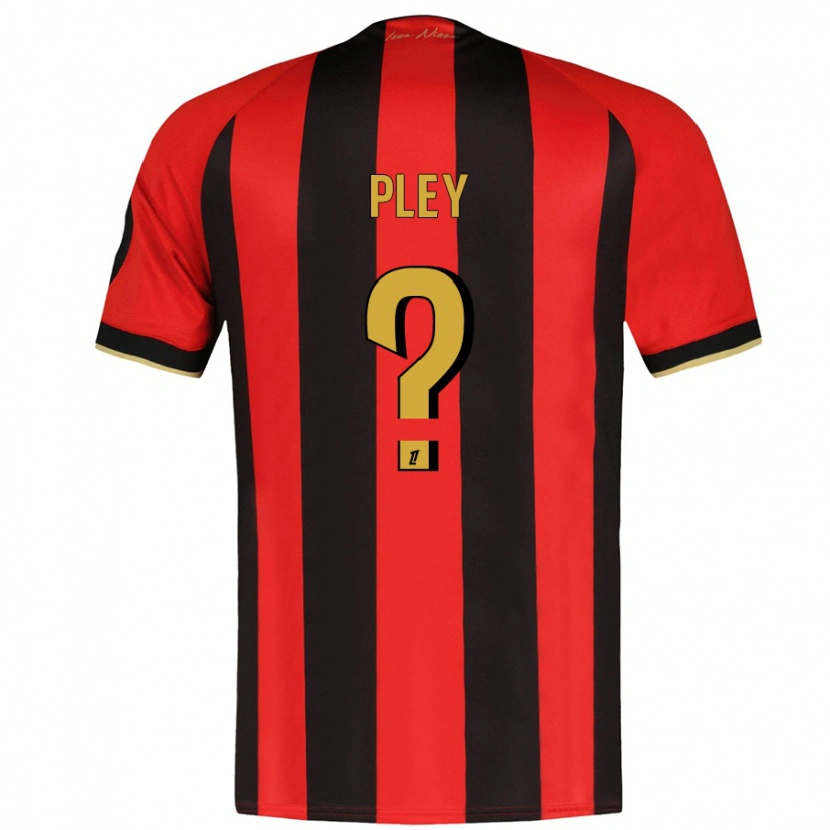 Danxen Kvinnor Lenny Pley #0 Röd Svart Hemmatröja Matchtröjor 2024/25 Tröjor T-Tröja