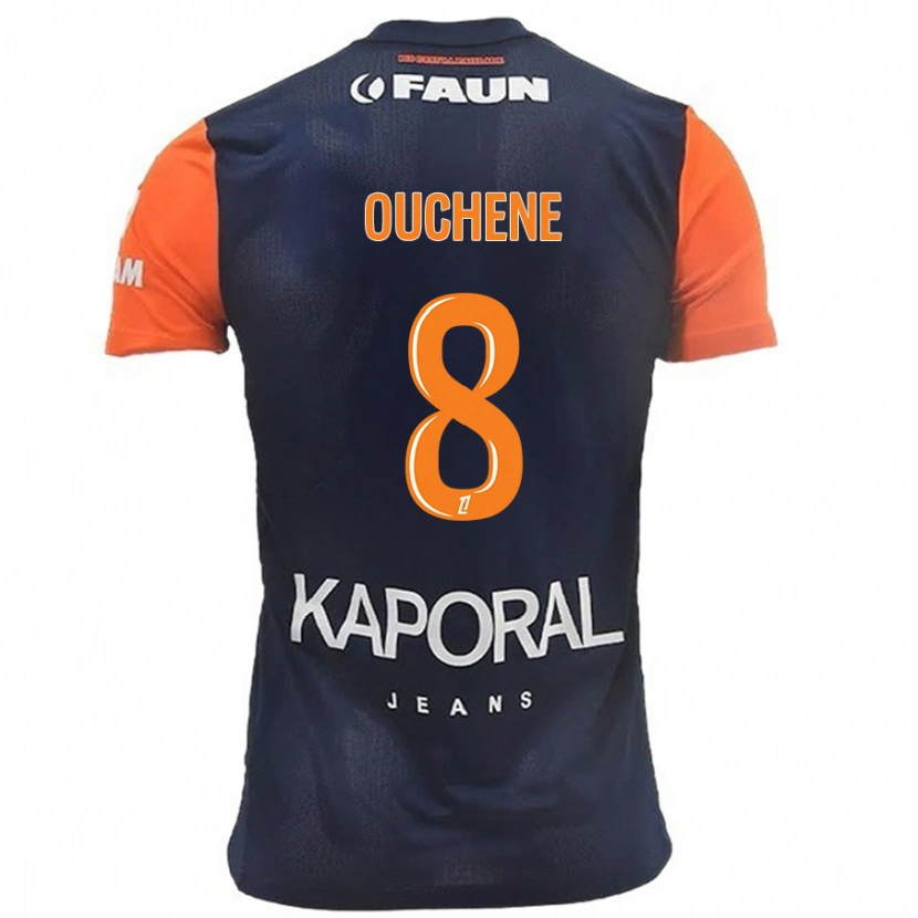 Danxen Kvinnor Sonia Ouchène #8 Marinblå Orange Hemmatröja Matchtröjor 2024/25 Tröjor T-Tröja