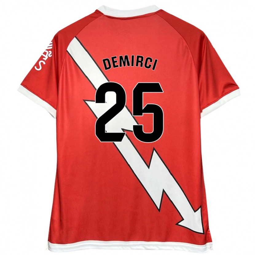 Danxen Kvinnor Mert Demirci #25 Vit Röd Hemmatröja Matchtröjor 2024/25 Tröjor T-Tröja