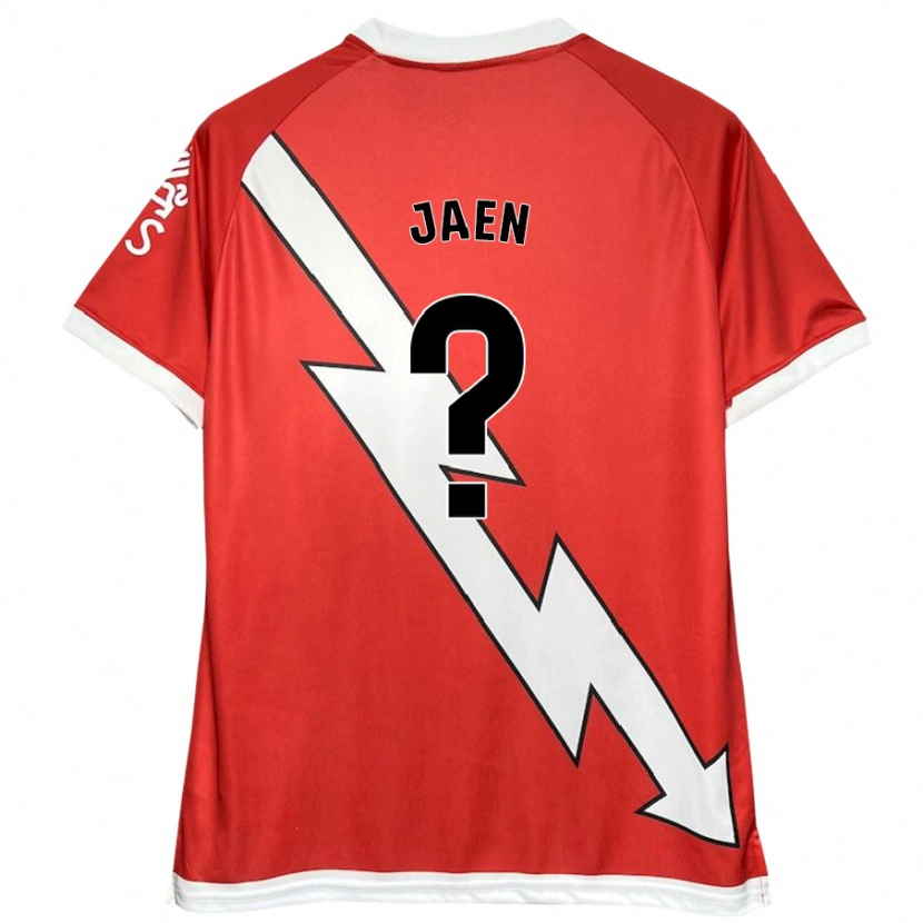 Danxen Kvinnor Carlos Jaén #0 Vit Röd Hemmatröja Matchtröjor 2024/25 Tröjor T-Tröja