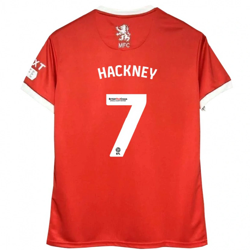 Danxen Kvinnor Hayden Hackney #7 Röd Vit Hemmatröja Matchtröjor 2024/25 Tröjor T-Tröja