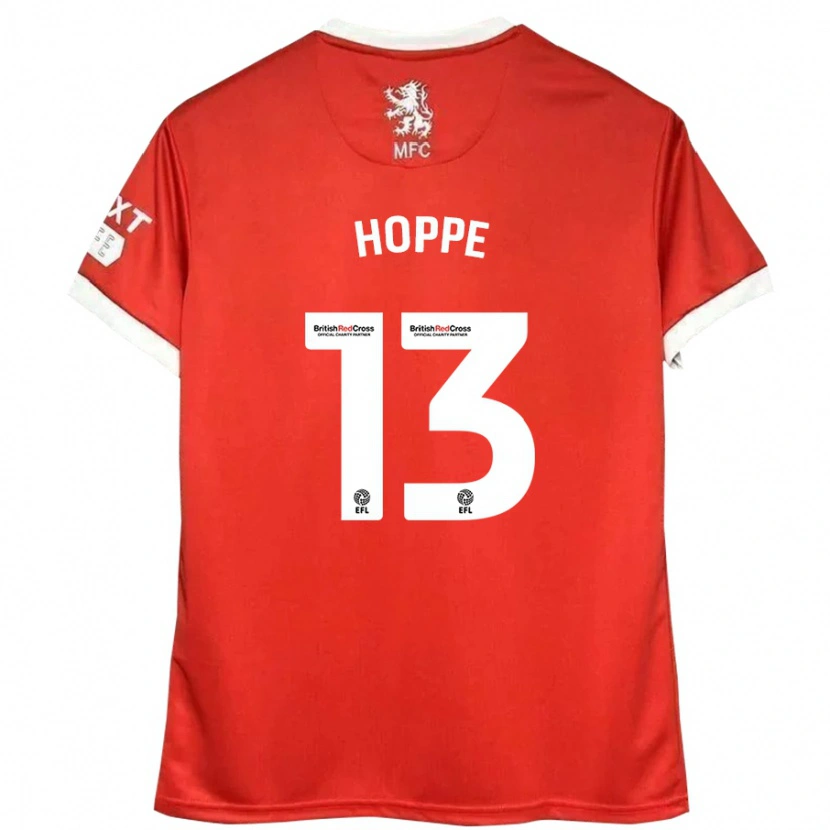 Danxen Kvinnor Matthew Hoppe #13 Röd Vit Hemmatröja Matchtröjor 2024/25 Tröjor T-Tröja