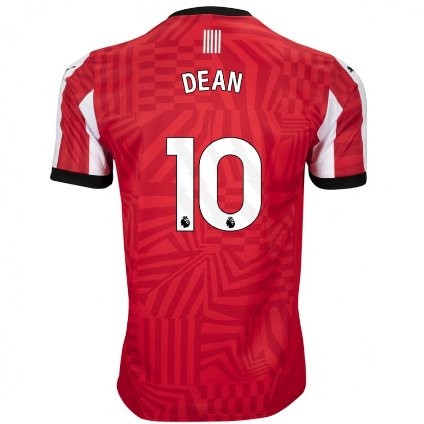 Danxen Kvinnor Rianna Dean #10 Röd Vit Hemmatröja Matchtröjor 2024/25 Tröjor T-Tröja
