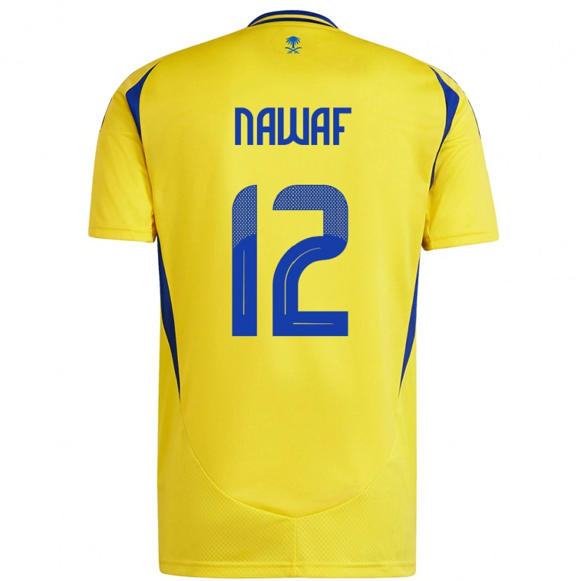 Danxen Kvinnor Nawaf Al-Boushal #12 Gul Blå Hemmatröja Matchtröjor 2024/25 Tröjor T-Tröja