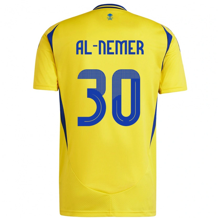 Danxen Kvinnor Meshari Al-Nemer #30 Gul Blå Hemmatröja Matchtröjor 2024/25 Tröjor T-Tröja