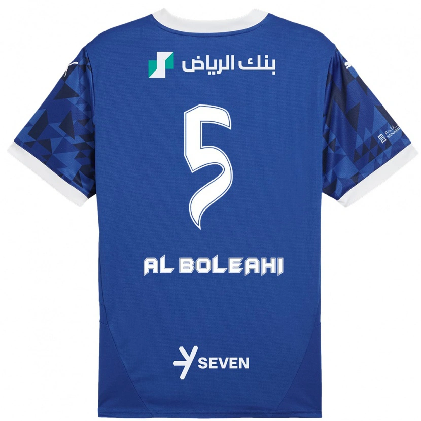 Danxen Kvinnor Ali Al-Bulayhi #5 Mörkblå Vit Hemmatröja Matchtröjor 2024/25 Tröjor T-Tröja