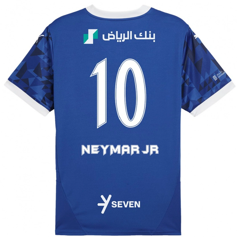 Danxen Kvinnor Neymar #10 Mörkblå Vit Hemmatröja Matchtröjor 2024/25 Tröjor T-Tröja