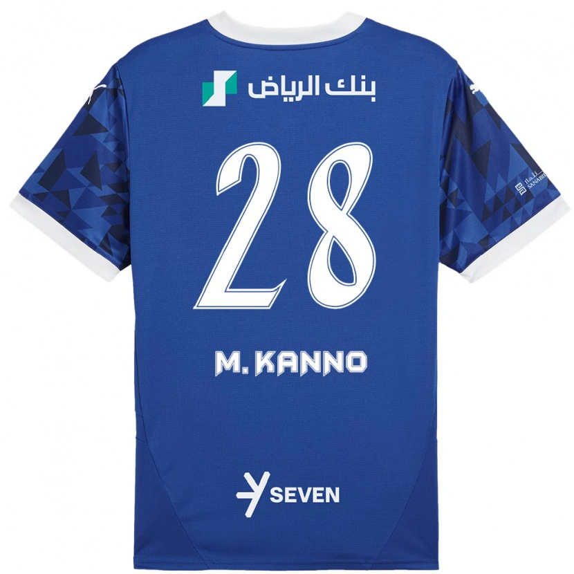 Danxen Kvinnor Mohamed Kanno #28 Mörkblå Vit Hemmatröja Matchtröjor 2024/25 Tröjor T-Tröja