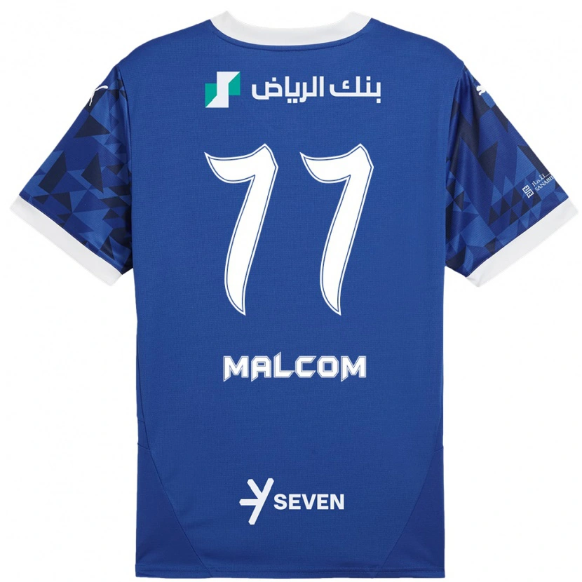 Danxen Kvinnor Malcom #77 Mörkblå Vit Hemmatröja Matchtröjor 2024/25 Tröjor T-Tröja