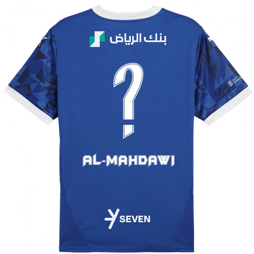Danxen Kvinnor Ali Al-Mahdawi #0 Mörkblå Vit Hemmatröja Matchtröjor 2024/25 Tröjor T-Tröja