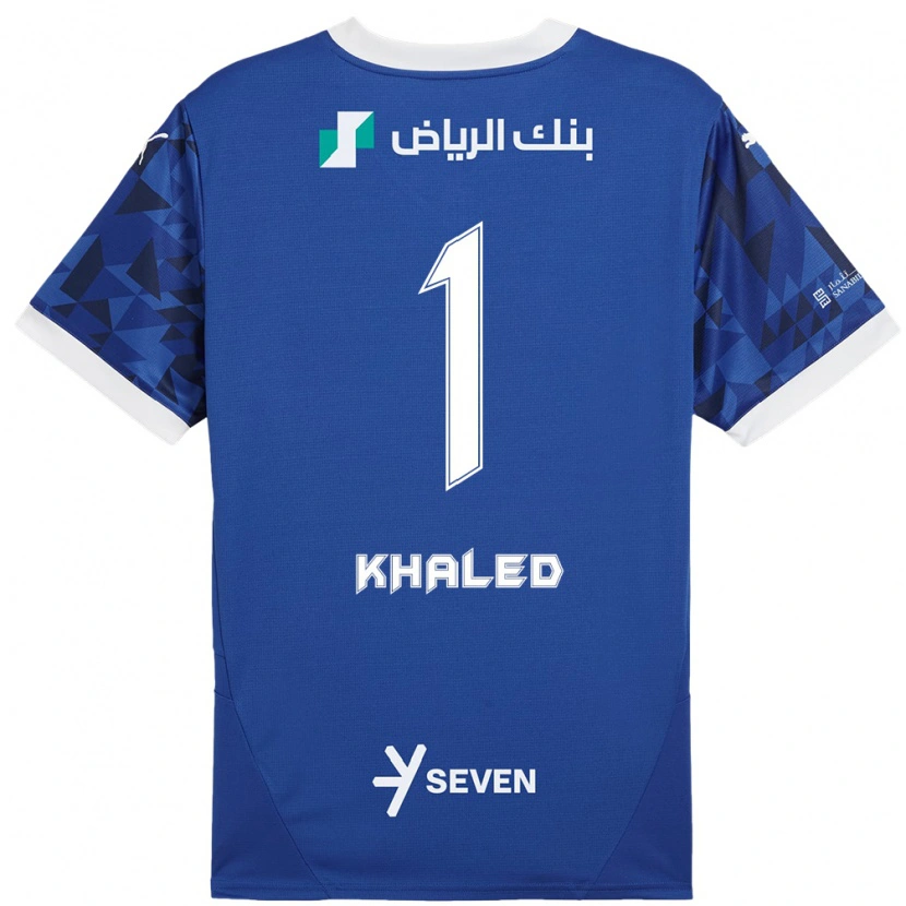 Danxen Kvinnor Nawal Khaled #1 Mörkblå Vit Hemmatröja Matchtröjor 2024/25 Tröjor T-Tröja