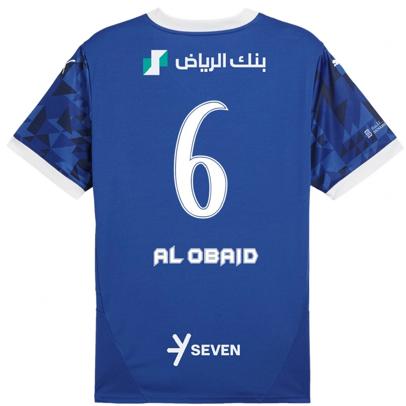 Danxen Kvinnor Lulu Al-Obaid #6 Mörkblå Vit Hemmatröja Matchtröjor 2024/25 Tröjor T-Tröja