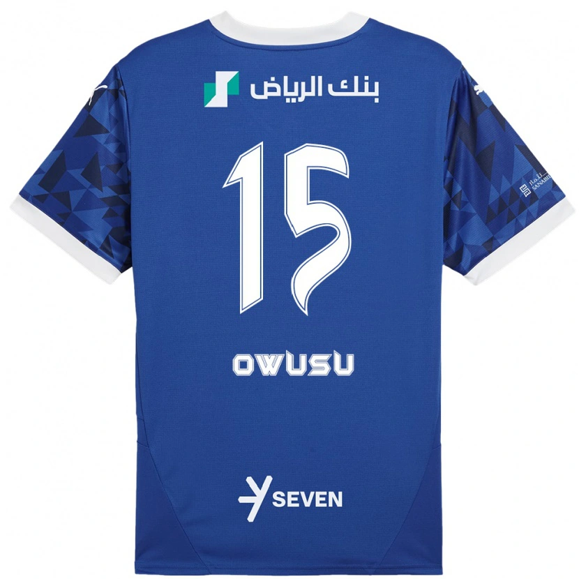 Danxen Kvinnor Mavis Owusu #15 Mörkblå Vit Hemmatröja Matchtröjor 2024/25 Tröjor T-Tröja