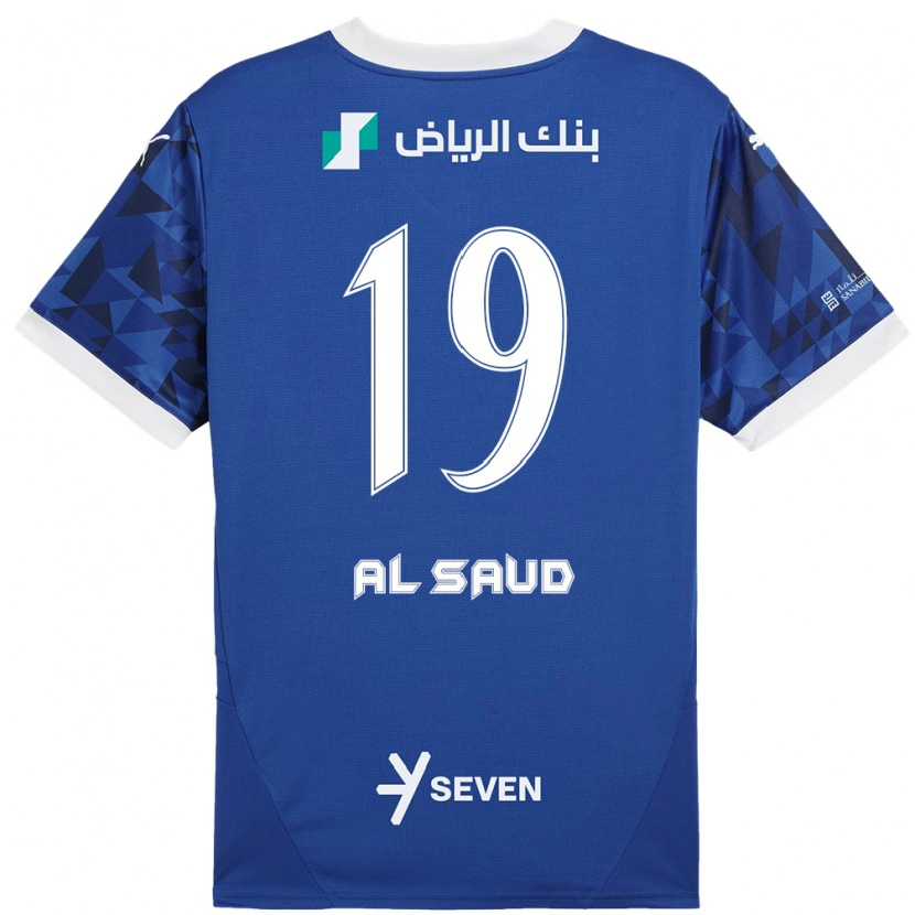 Danxen Kvinnor Manal Al Saud #19 Mörkblå Vit Hemmatröja Matchtröjor 2024/25 Tröjor T-Tröja