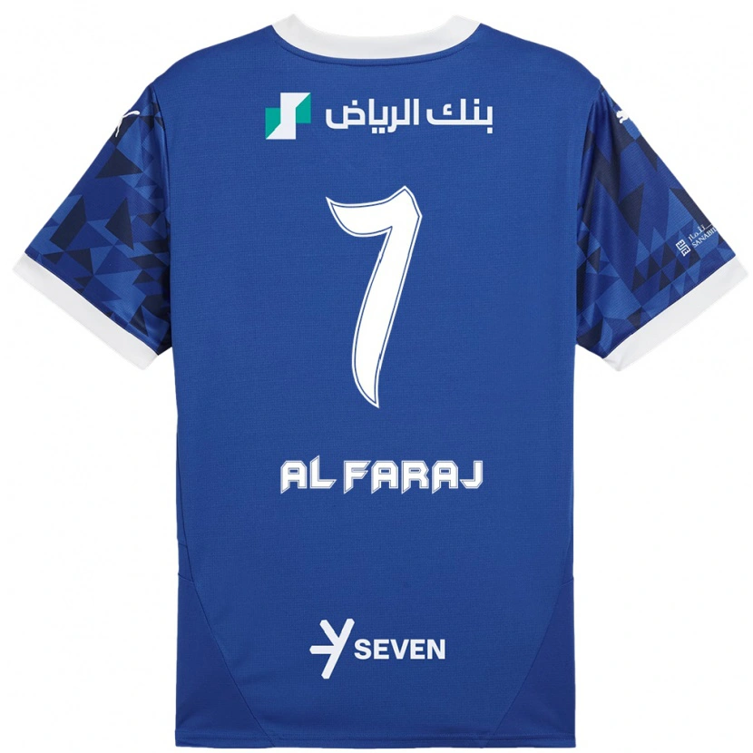 Danxen Kvinnor Salman Al-Faraj #7 Mörkblå Vit Hemmatröja Matchtröjor 2024/25 Tröjor T-Tröja