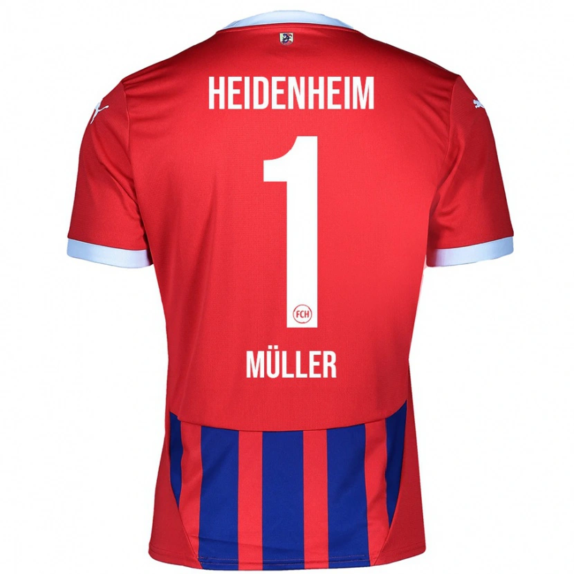 Danxen Kvinnor Kevin Müller #1 Röd Blå Hemmatröja Matchtröjor 2024/25 Tröjor T-Tröja
