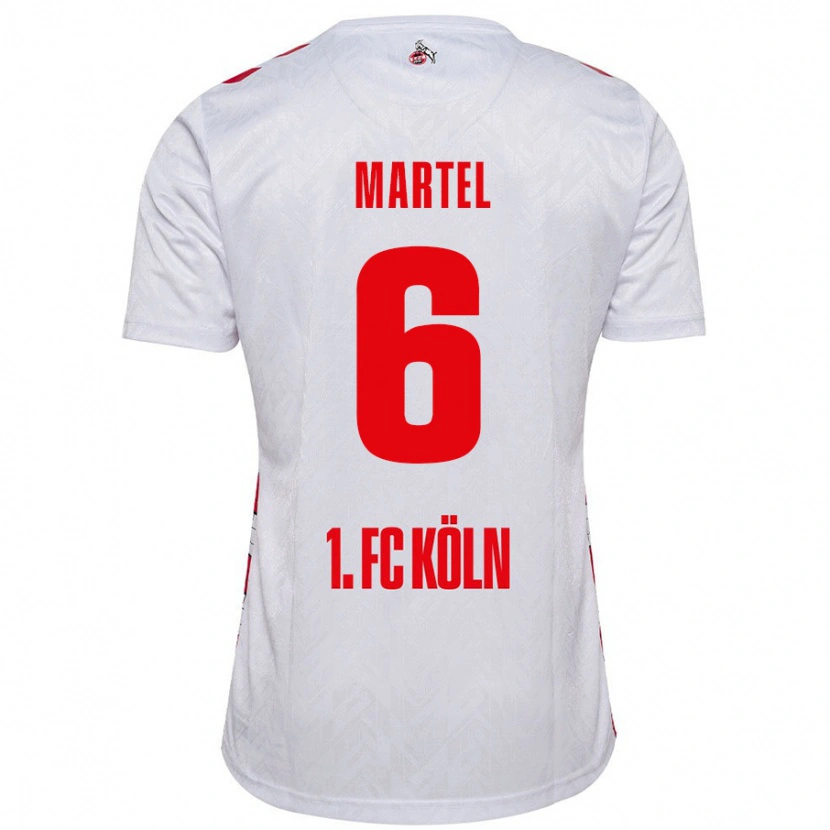 Danxen Kvinnor Eric Martel #6 Vit Röd Hemmatröja Matchtröjor 2024/25 Tröjor T-Tröja