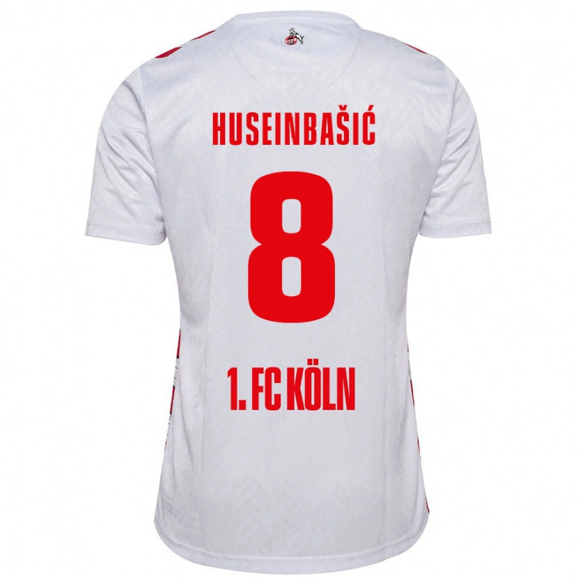 Danxen Kvinnor Denis Huseinbasic #8 Vit Röd Hemmatröja Matchtröjor 2024/25 Tröjor T-Tröja