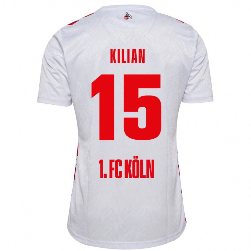 Danxen Kvinnor Luca Kilian #15 Vit Röd Hemmatröja Matchtröjor 2024/25 Tröjor T-Tröja