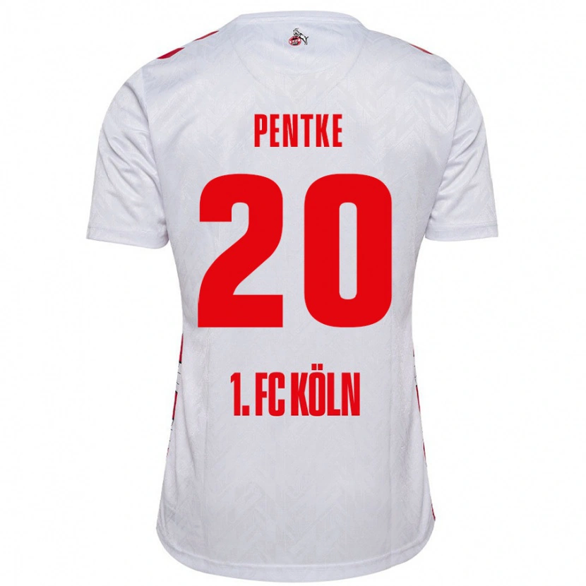 Danxen Kvinnor Philipp Pentke #20 Vit Röd Hemmatröja Matchtröjor 2024/25 Tröjor T-Tröja