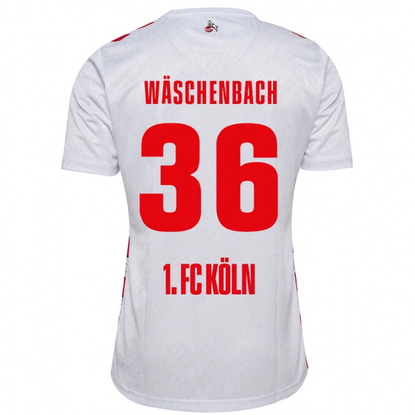 Danxen Kvinnor Meiko Wäschenbach #36 Vit Röd Hemmatröja Matchtröjor 2024/25 Tröjor T-Tröja