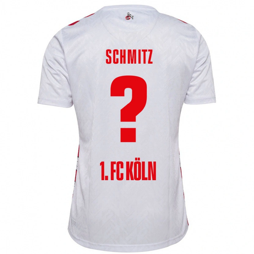 Danxen Kvinnor Timo Schmitz #0 Vit Röd Hemmatröja Matchtröjor 2024/25 Tröjor T-Tröja