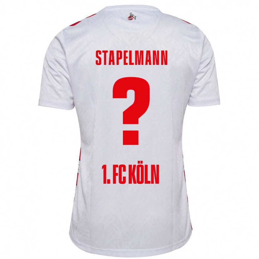 Danxen Kvinnor Luis Stapelmann #0 Vit Röd Hemmatröja Matchtröjor 2024/25 Tröjor T-Tröja