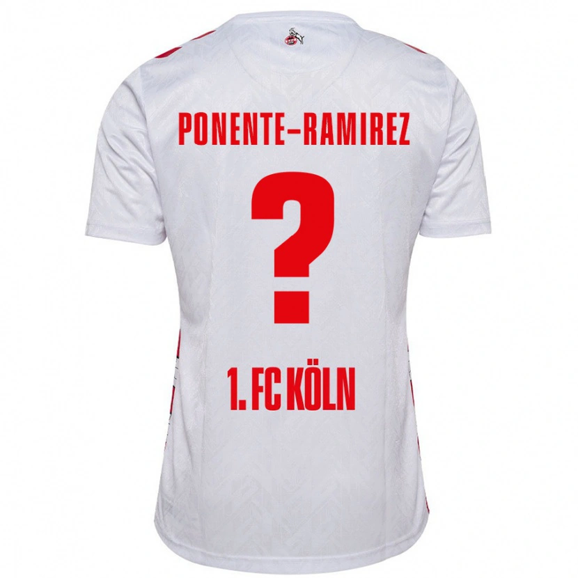 Danxen Kvinnor Jason Ponente-Ramirez #0 Vit Röd Hemmatröja Matchtröjor 2024/25 Tröjor T-Tröja