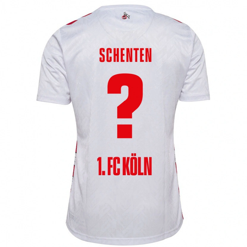 Danxen Kvinnor Fynn Schenten #0 Vit Röd Hemmatröja Matchtröjor 2024/25 Tröjor T-Tröja