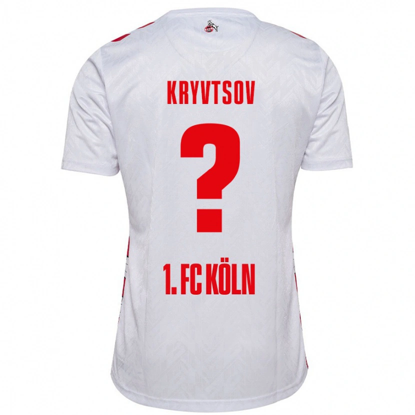 Danxen Kvinnor Nikita Kryvtsov #0 Vit Röd Hemmatröja Matchtröjor 2024/25 Tröjor T-Tröja