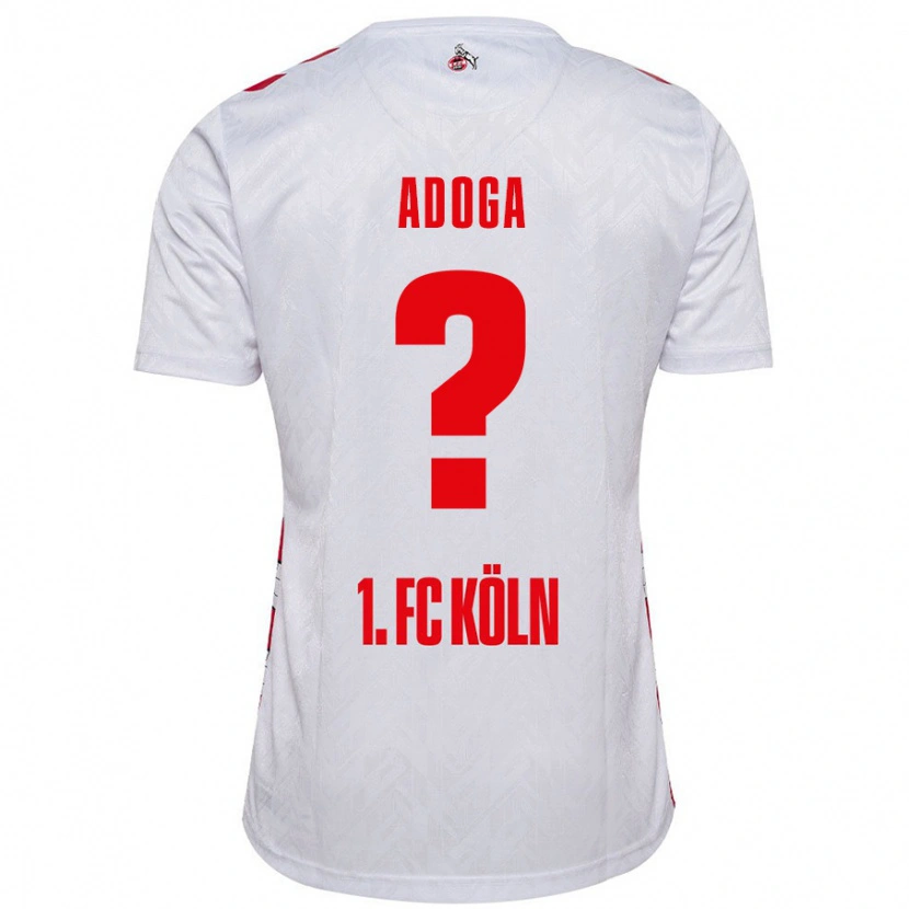 Danxen Kvinnor Brian Adoga #0 Vit Röd Hemmatröja Matchtröjor 2024/25 Tröjor T-Tröja