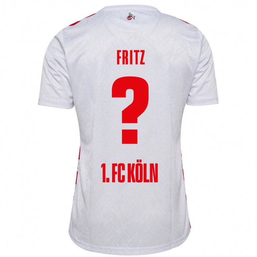 Danxen Kvinnor Johannes Fritz #0 Vit Röd Hemmatröja Matchtröjor 2024/25 Tröjor T-Tröja
